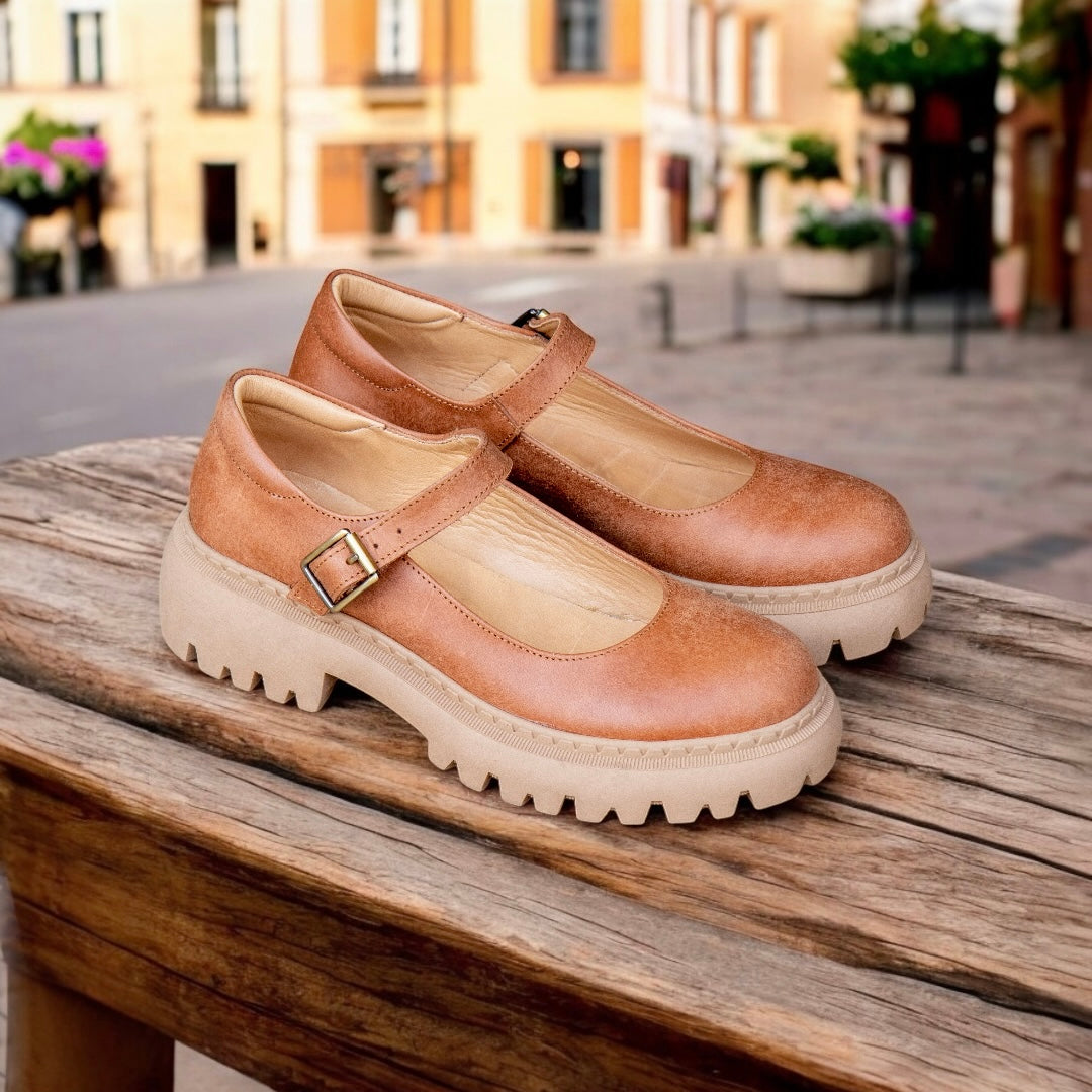 Cappuccino Mary Janes